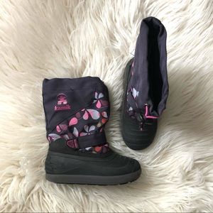 Kamik Retro Paisley Leaf Velcro Snow Boots Kids 13